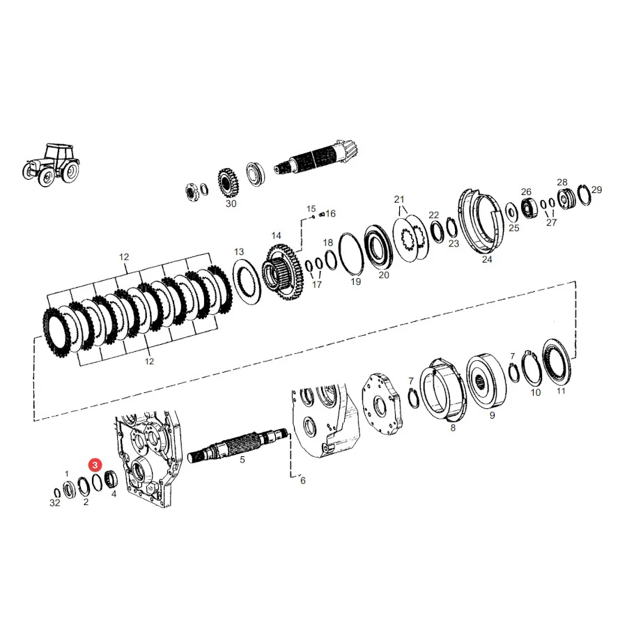 AGCO - G001990200580 - Fendt Distanzscheibensatz