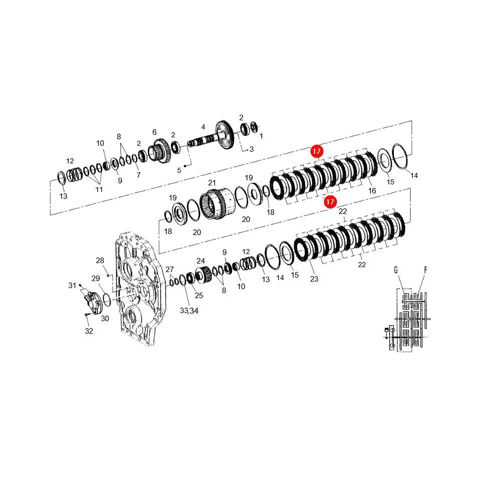 AGCO - G001990200590 - Fendt Reibscheibensatz