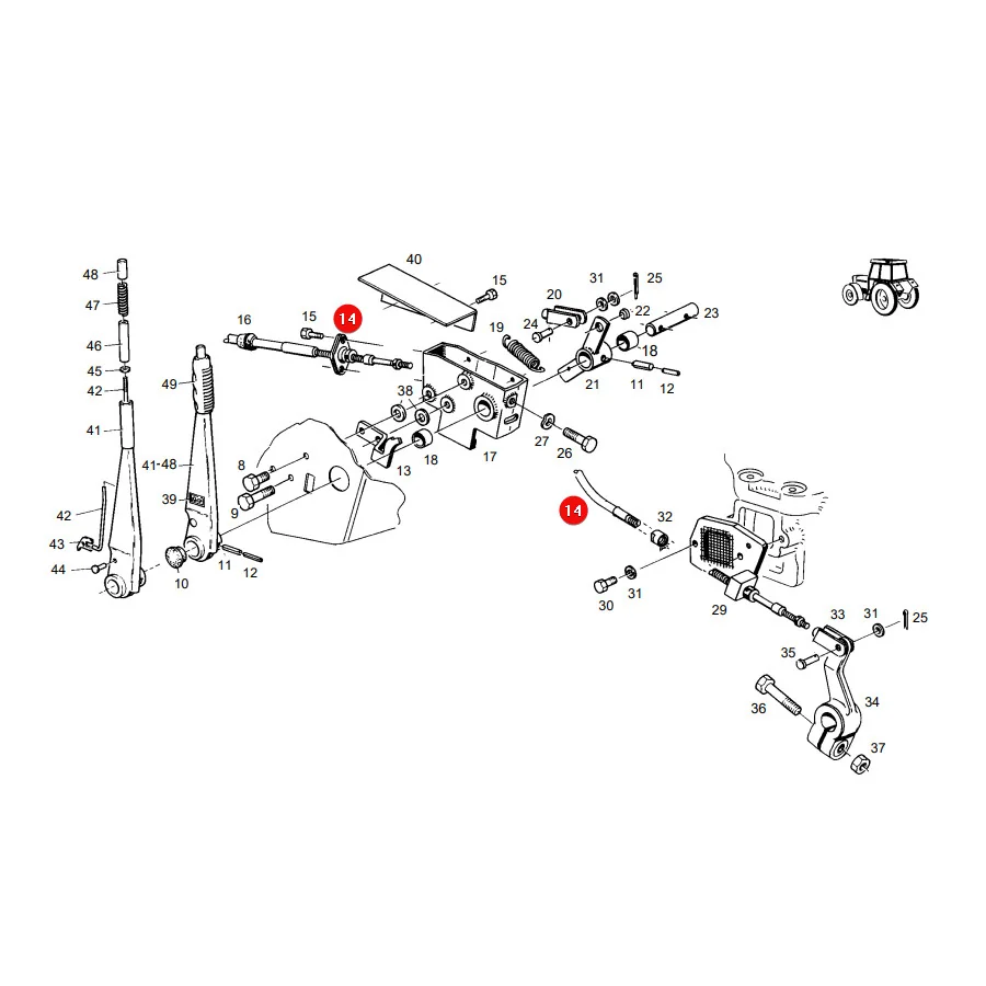 AGCO - G178138350010 - Kupplungsgestänge 1280 mm Fendt