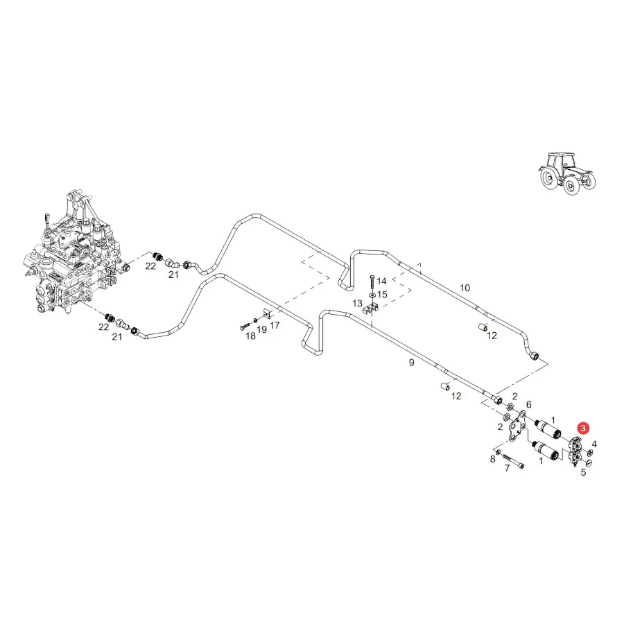 AGCO - G210962101020 - Hydraulikklappenabdeckung Fendt