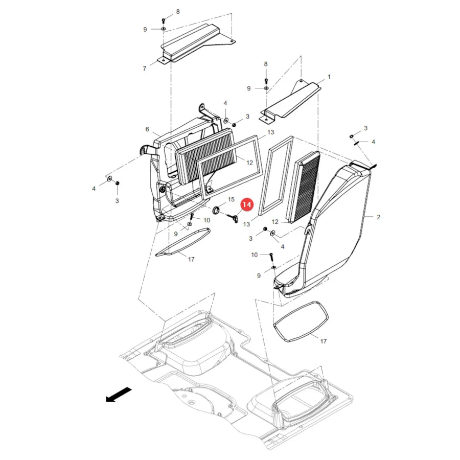 AGCO - G260550001130 - Kabinenbelüftungssensor Fendt