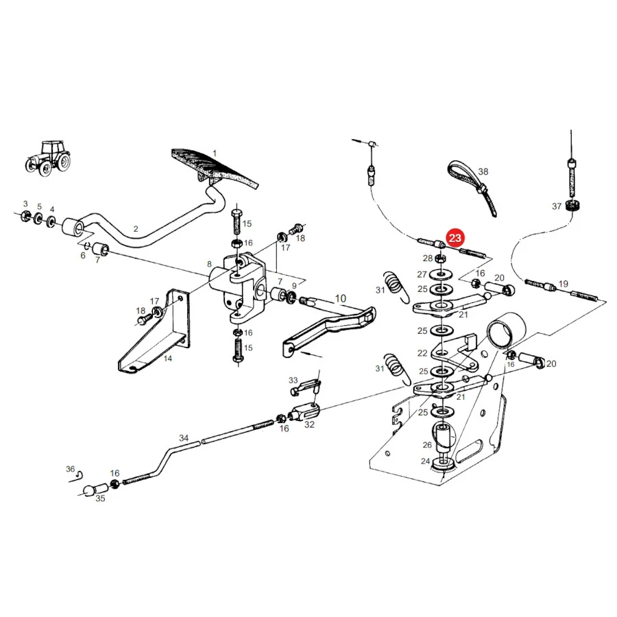 AGCO - G311200020021 - Fahrpedalseilzug Fendt