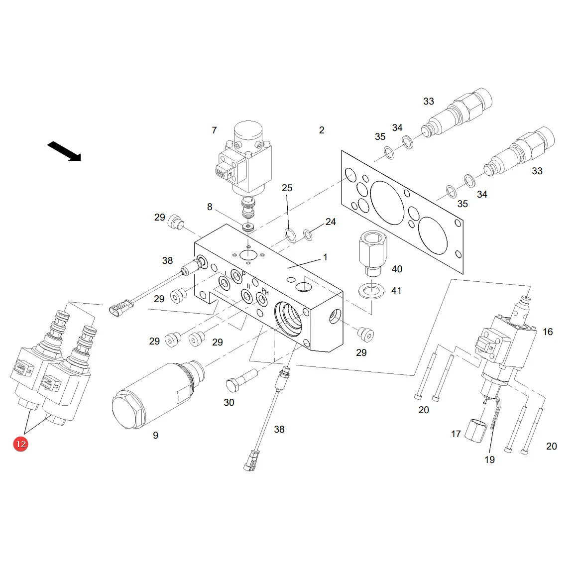 AGCO - G312100600110 - Getriebeventil Fendt