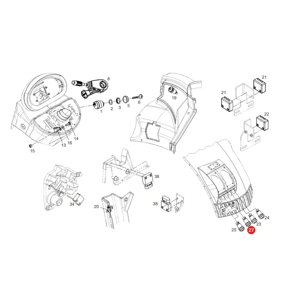 AGCO - G312970090011 - Zapfwellenschalter Fendt