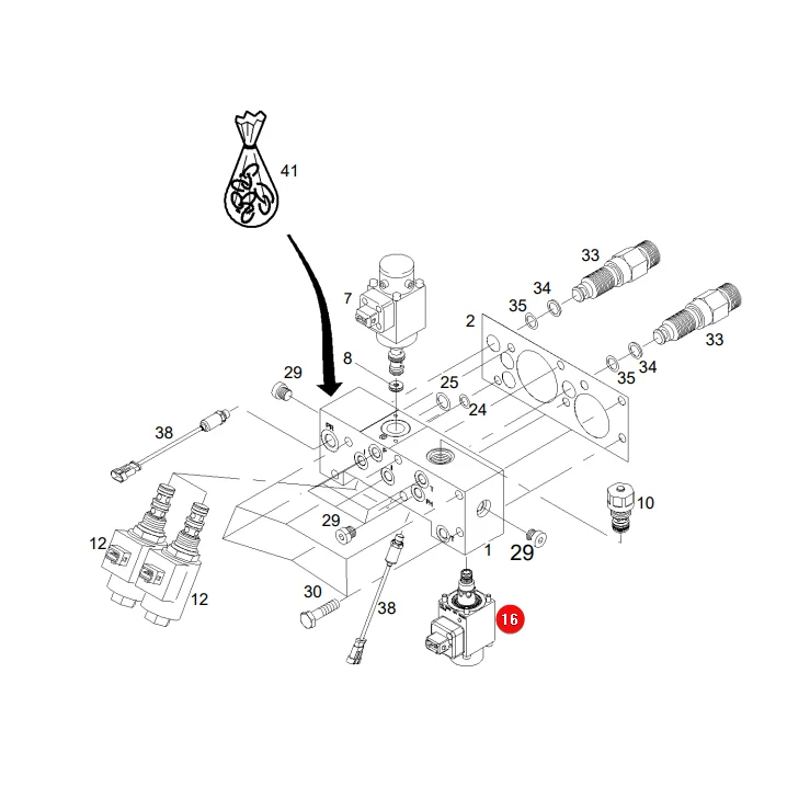 AGCO - G339100600124 - Magnetventil Massey Ferguson Fendt