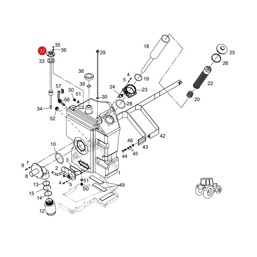 AGCO - G404970020030 - Fendt Heckzapfwellengeber