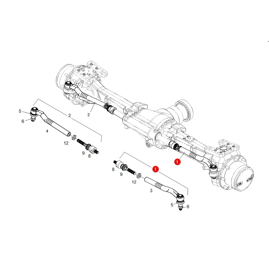 AGCO - G716300100010 - Linke Spurstange Fendt