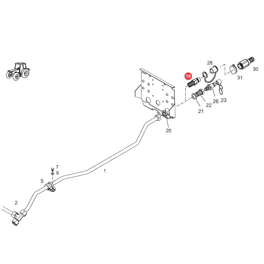 AGCO - G716961610050 - Steckeranschluss Fendt