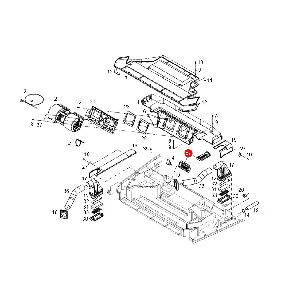 AGCO - G816810140080 - Lüftungsgitter Fendt