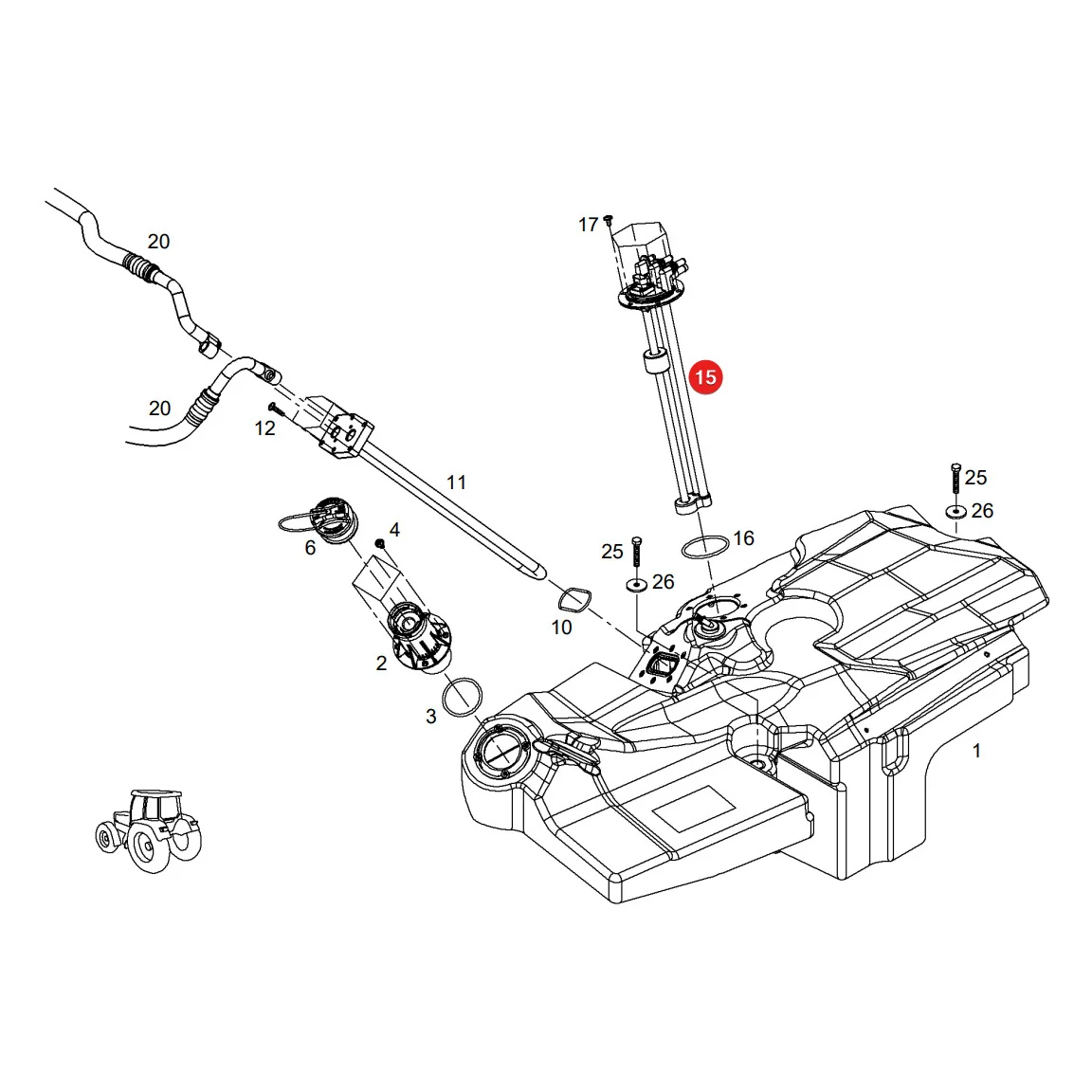 AGCO - G835201110140 - AdBlue-Standsanzeige Fendt