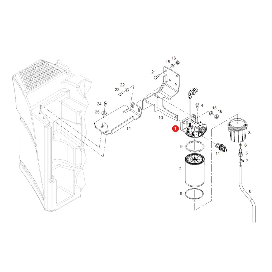 AGCO - G842201060021 - Fendt  Kraftstoff-Vorfilter