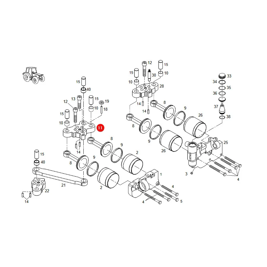 AGCO - G916100530030 - Fendt  Hebel