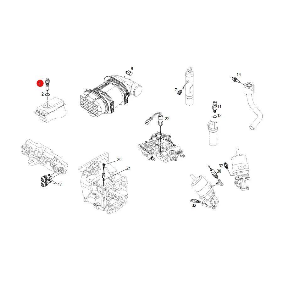 AGCO - G931901020111 - Fendt Ausdehnungsbehälter-Sensor