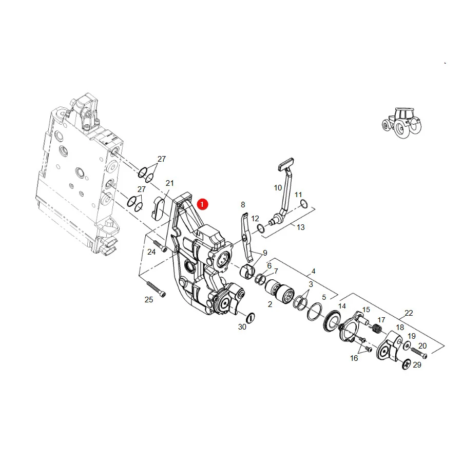 AGCO - G931962020122 - Fendt Hydraulikanschluss