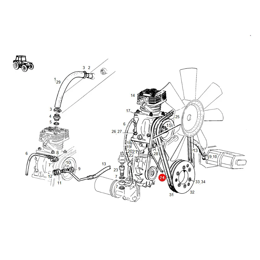 AGCO - H178880010010 - Luftkompressor-Befestigungswinkel Fendt
