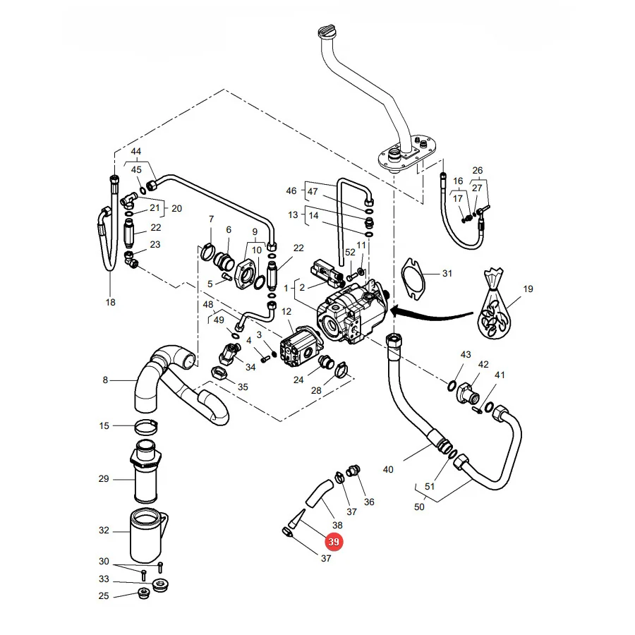 AGCO - H178950010040 - Vorfilter Massey Ferguson