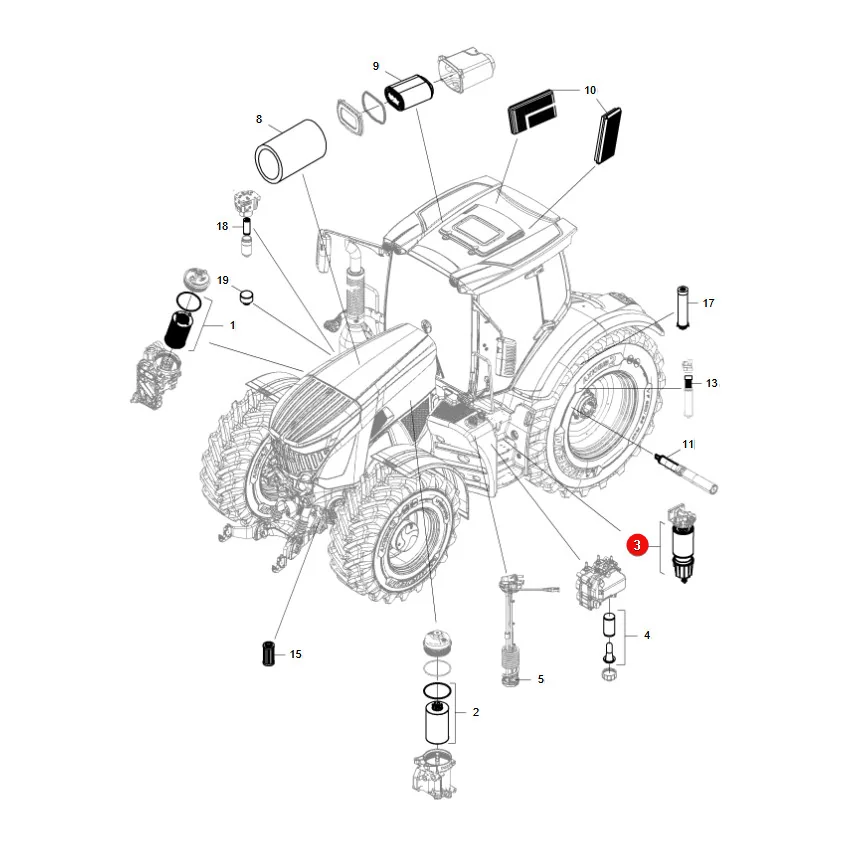 AGCO - H218PB1520990 - Kraftstoff-Vorfilter Fendt