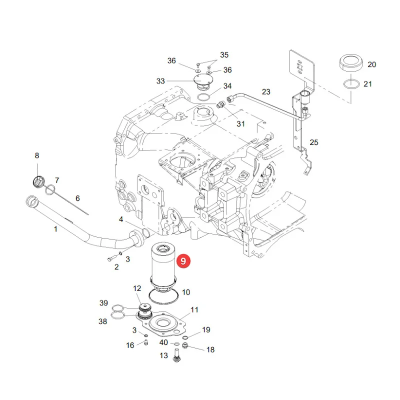 AGCO - H339860060100 - Hydraulikölfilter Fendt