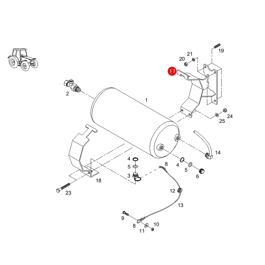 AGCO - H339880090010 - Pneumatikgriff Fendt