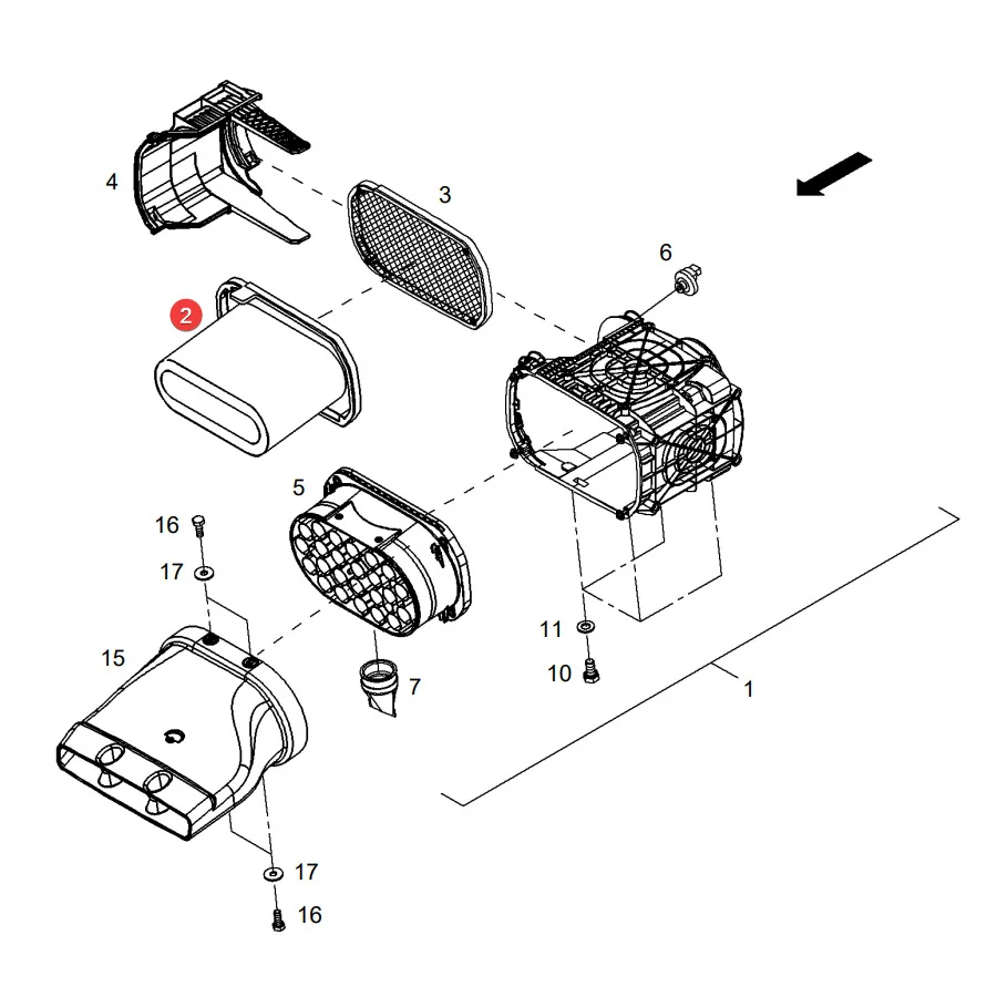 AGCO - H416200090100 - Außenluftfilter Fendt
