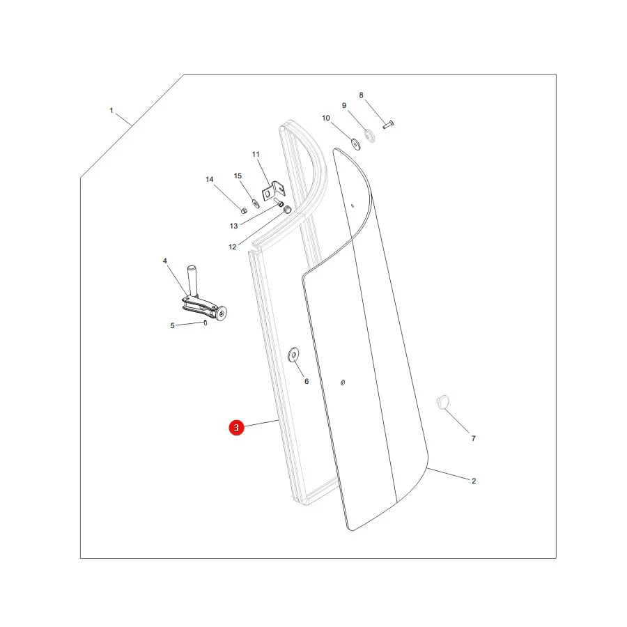 AGCO - H481810040310 - Massey Ferguson Fensterprofildichtung