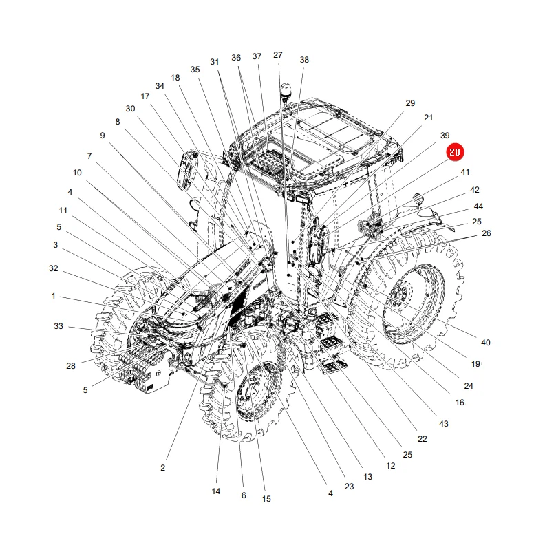 AGCO - H530150030100 - Massey Ferguson Drucksensor