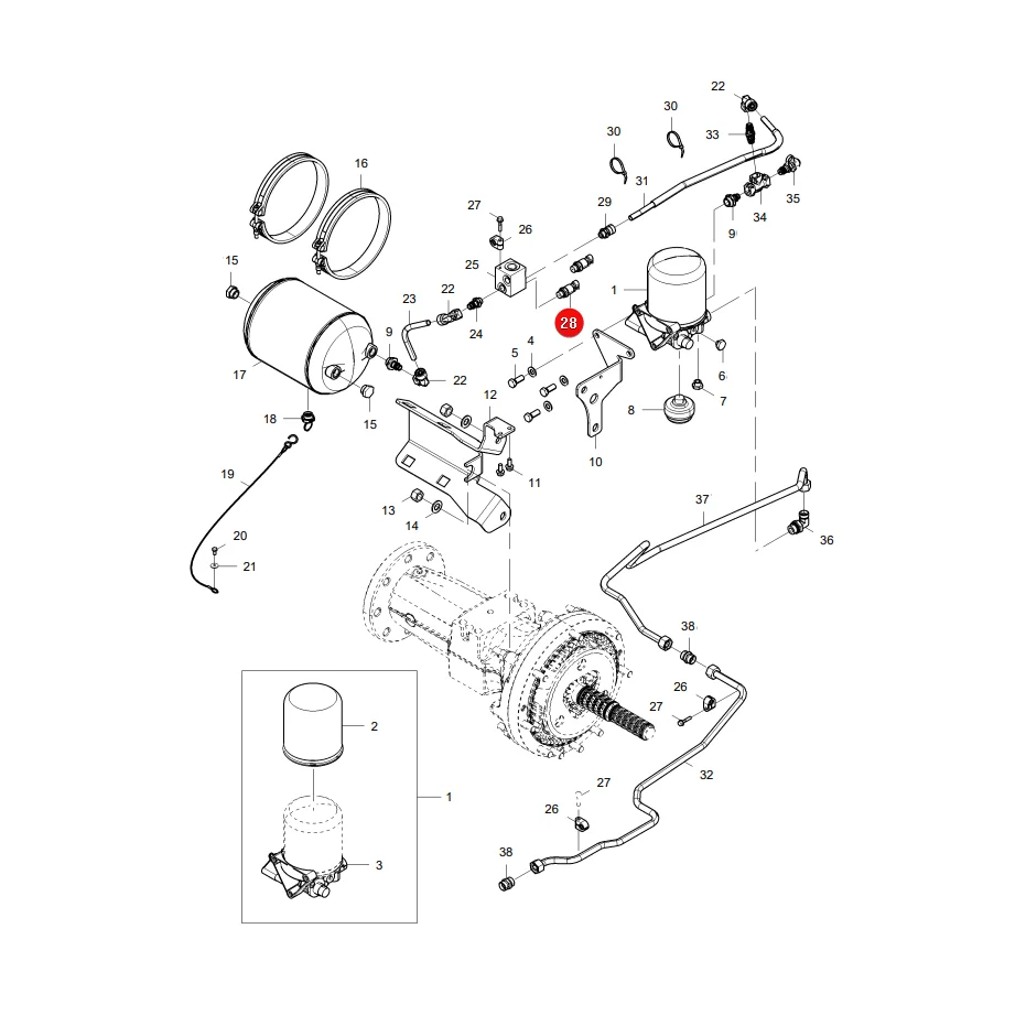 AGCO - H530150030100 - Massey Ferguson Drucksensor