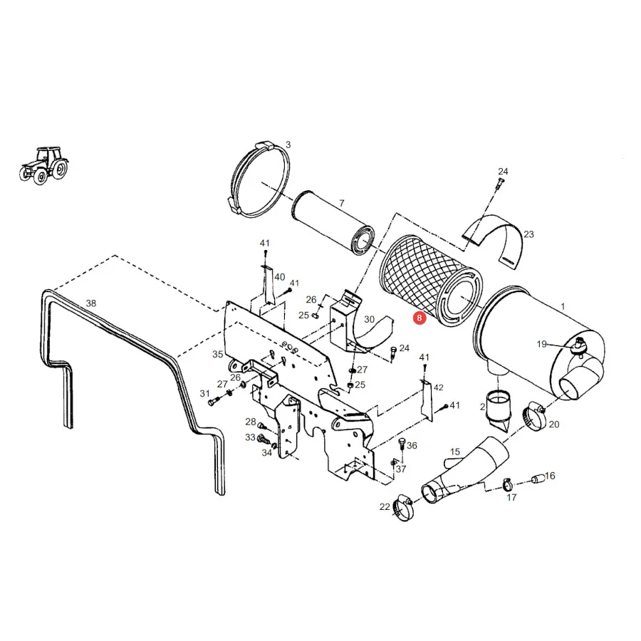 AGCO - H716200090100 - Außenluftfilter Fendt