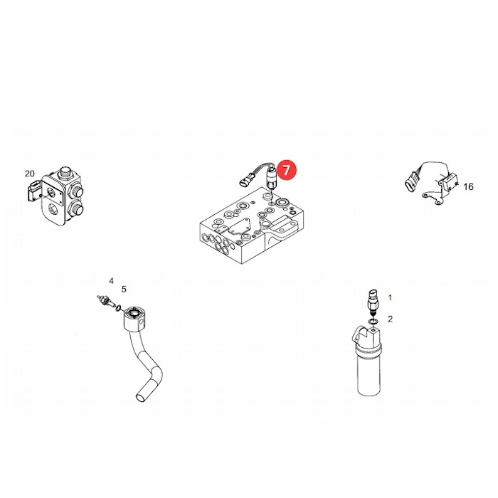 AGCO - H716900020032 - Hydrauliköldrucksensor Fendt