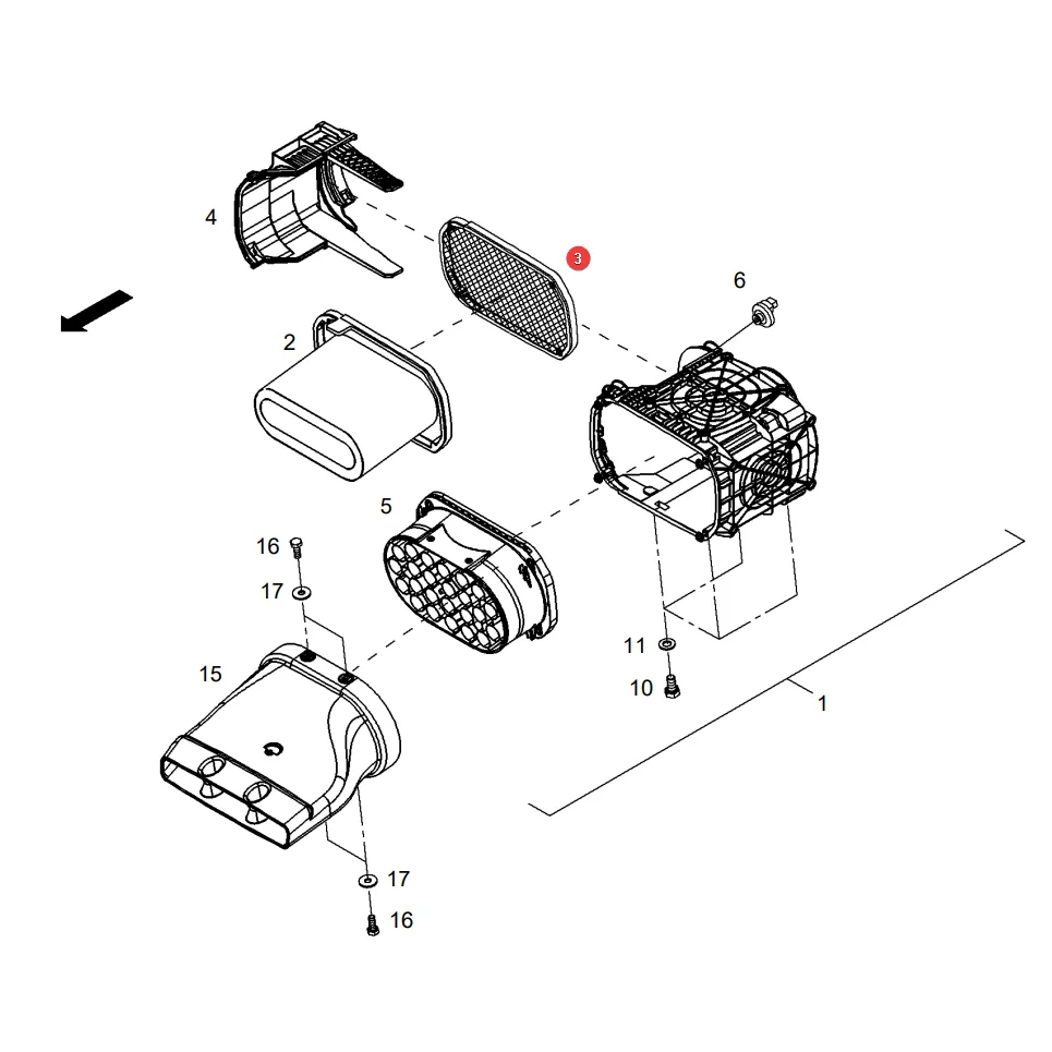 AGCO - H737200092110 - Innenluftfilter Fendt