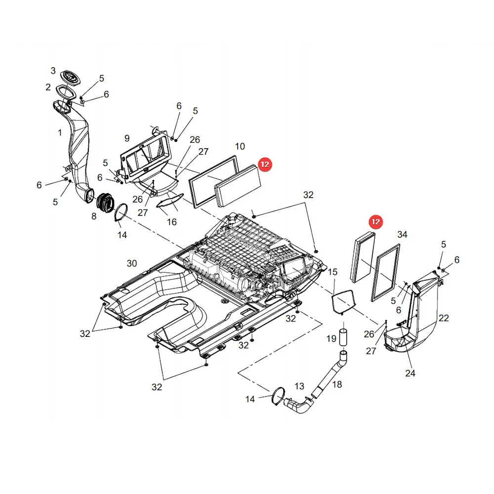 AGCO - H737812140050 - Kabinenfilter Fendt