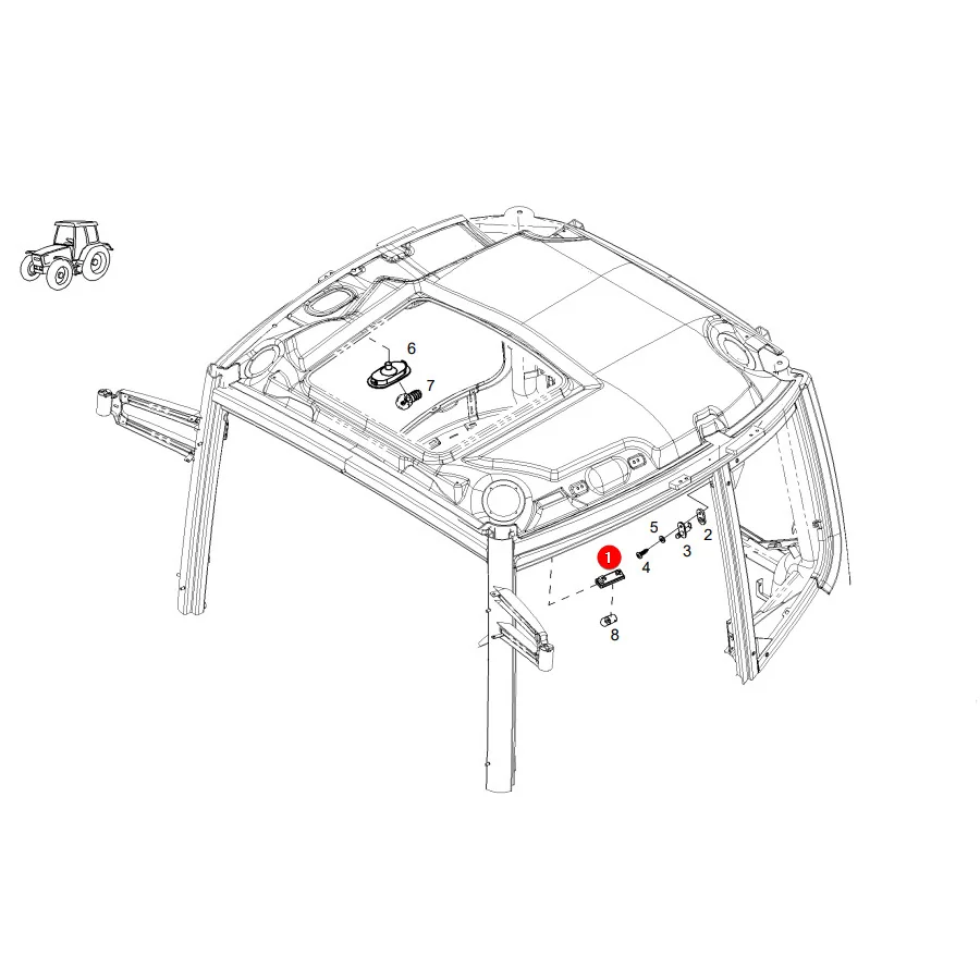 AGCO - H816810200010 - Innenleuchte Fendt