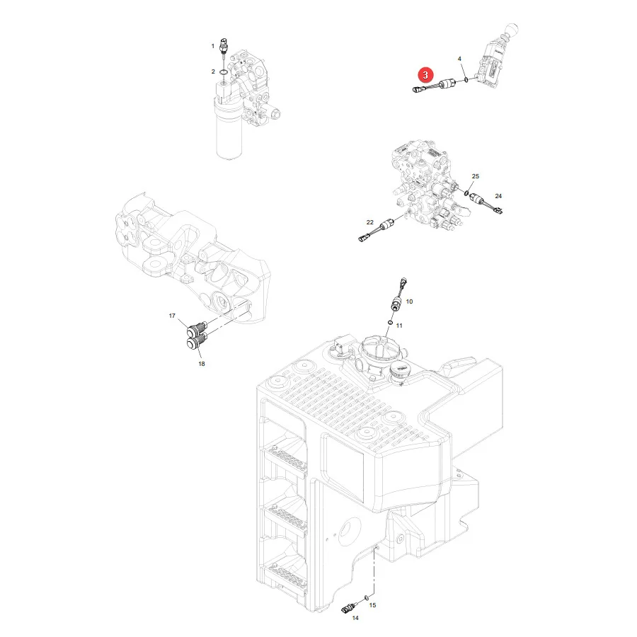 AGCO - H835150030100 - Fendt Handbremsdrucksensor