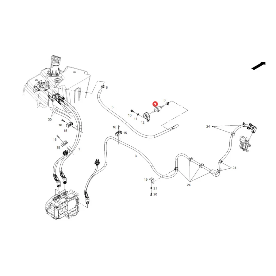 AGCO - H835200730200 - Durchflusskraftstofffilter Fendt