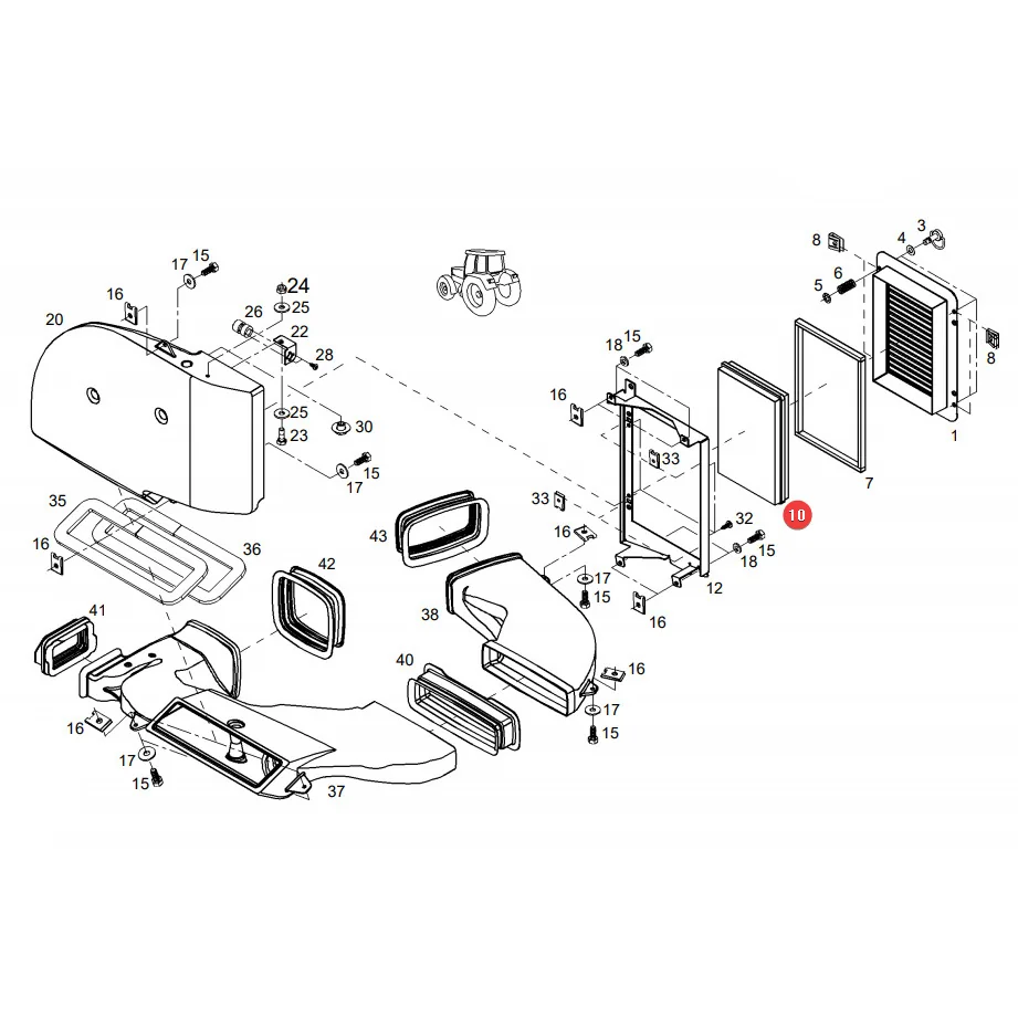 AGCO - H931812140511 - Kabinenfilter Fendt