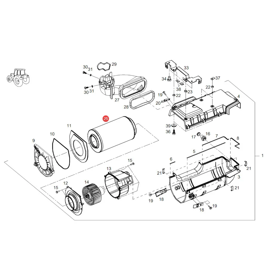 AGCO - H931812140600 - Kabinenfiltereinsatz Fendt