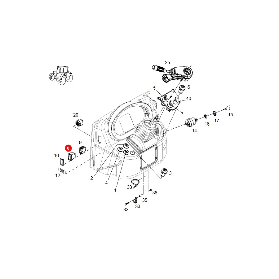 AGCO - H931901020102 - Schalter Fendt