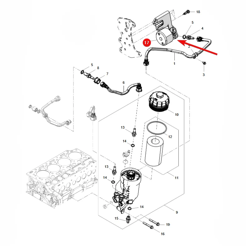 AGCO - K10842 - Kraftstoffpumpe Fendt Ersatz