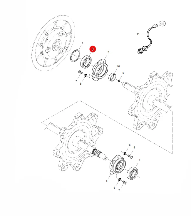 AGCO - LA28040170 - Massey Ferguson Dreschtrommellager 6311 2RS