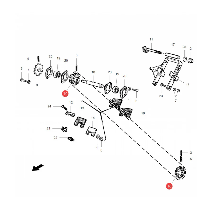 AGCO - LA300132810 - Massey Ferguson Förderkette