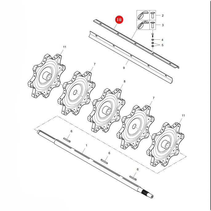 AGCO - LA311206900 - Massey Ferguson Rechtes Schlegelpaar
