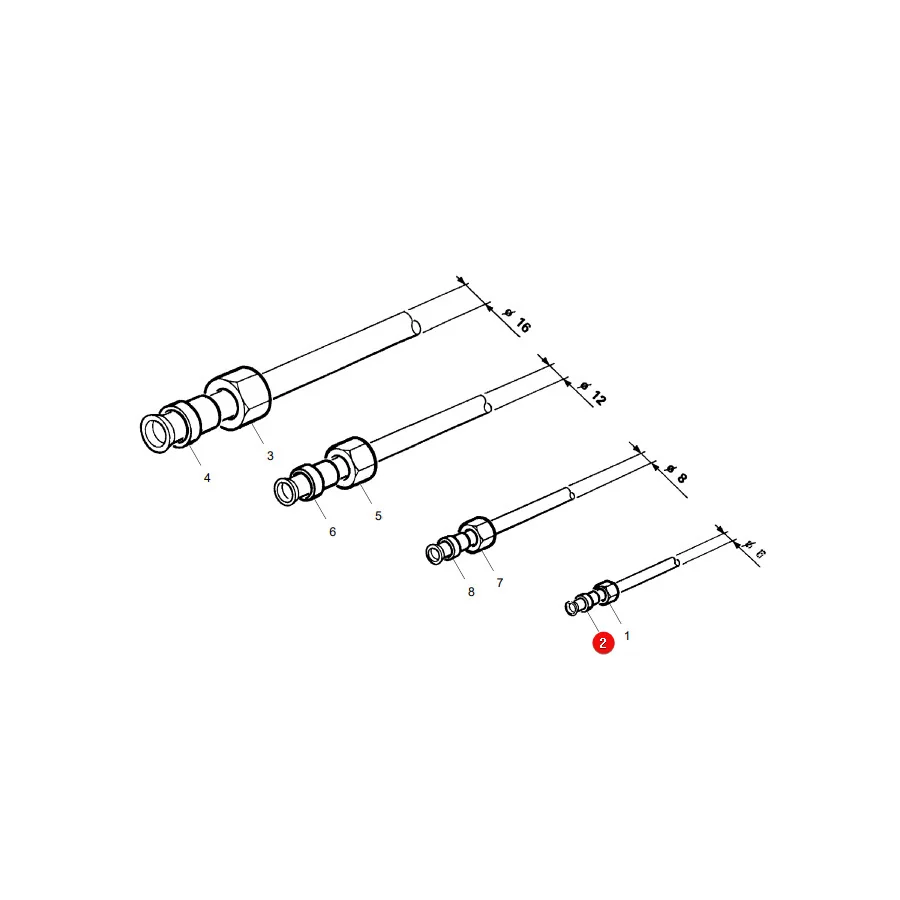 AGCO - LA313294662 - Buchse 6 mm Massey Ferguson
