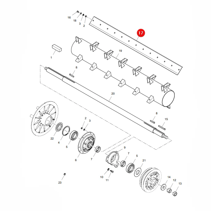 AGCO - LA321814350 - Strohleitblech Massey Ferguson