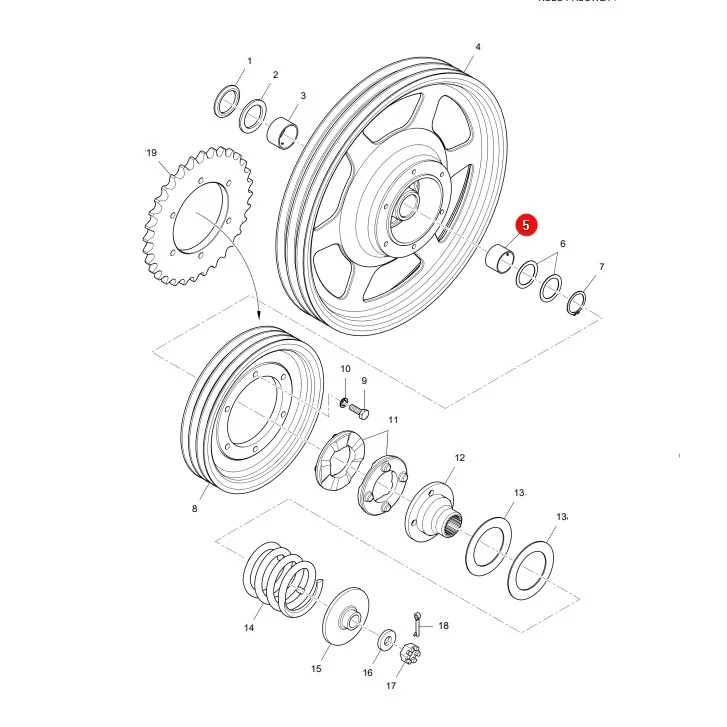 AGCO - LA321933750 - Massey Ferguson Riemenscheibenbuchse