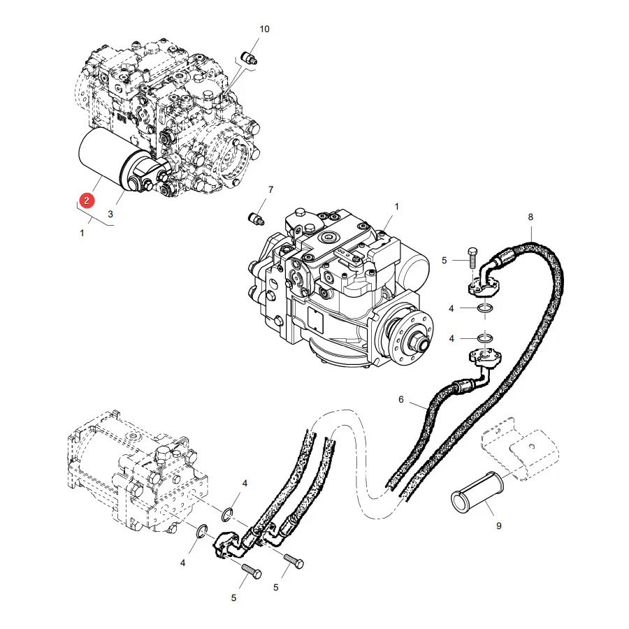 AGCO - LA322104400 - Massey Ferguson Hydraulikölfilter