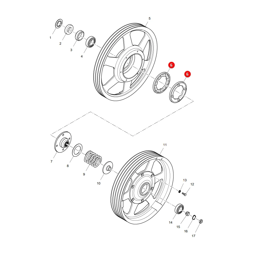 AGCO - LA322114250 - Massey Ferguson Überlastkupplungsring