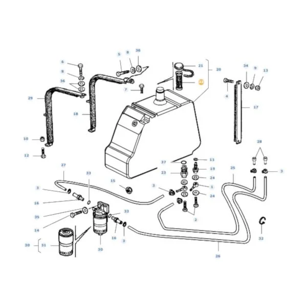 AGCO - LA322165650 - Massey Ferguson Kraftstofffilter