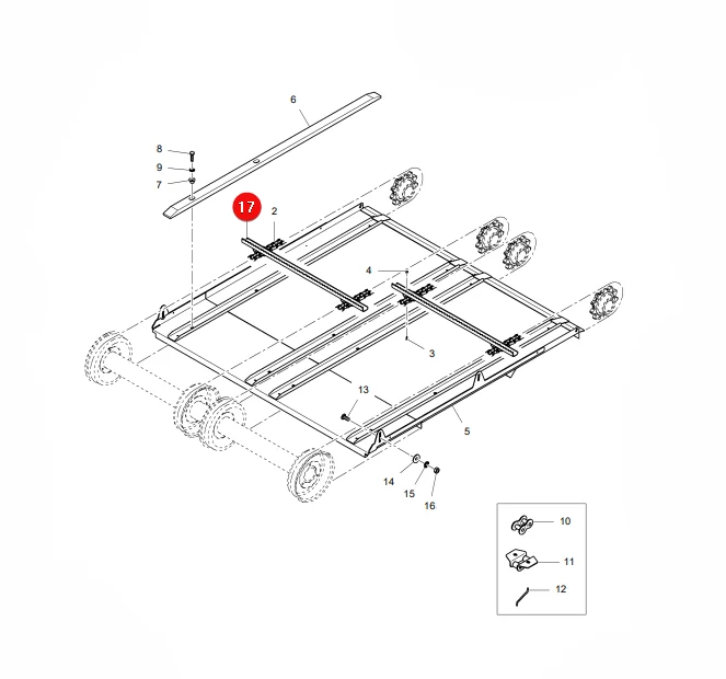 AGCO - LA322767750 - Massey Ferguson Zuführstreifen