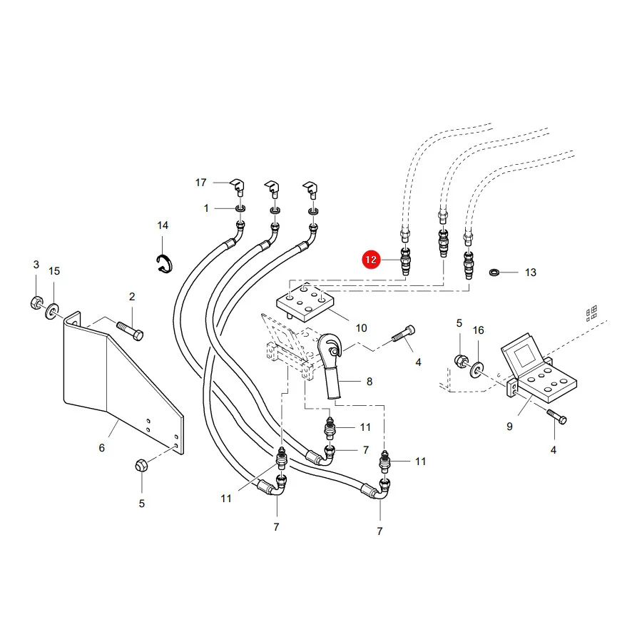 AGCO - LA322794550 - Massey Ferguson Doppelstecker