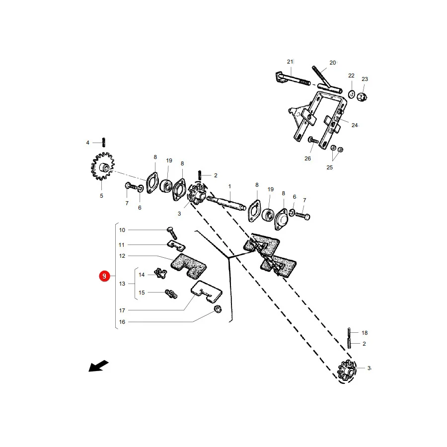 AGCO - LA322870500 - Massey Ferguson Transportkette